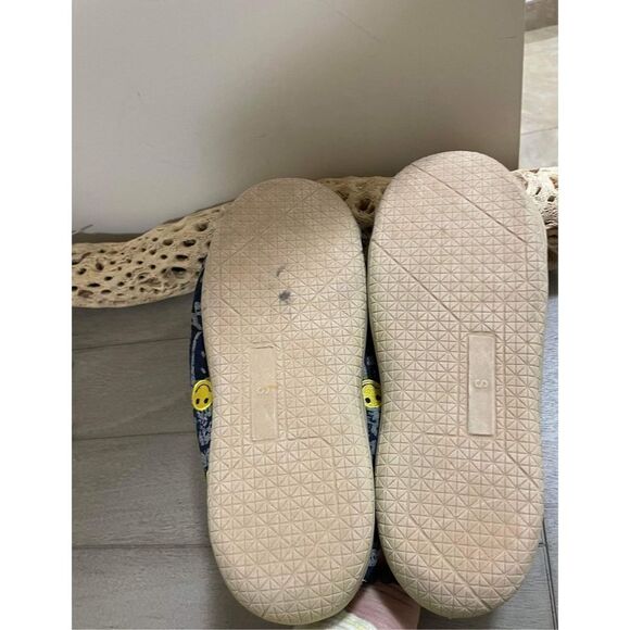 New Urban Outfitters Patchwork Hardsole Slipper Size S - Picture 9 of 10